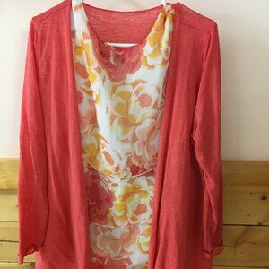 Chadwicks Light weight sweater with Shell